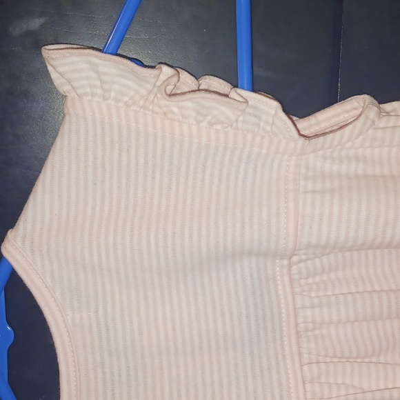 NWT Peggy Green Girls Size 7 casual dress Pink and White stripes - Picture 7 of 7